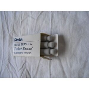 Pentel Eraser Refill For E10 Twist-Erase Automatic Mechanical Pencils 3 x 3 pack